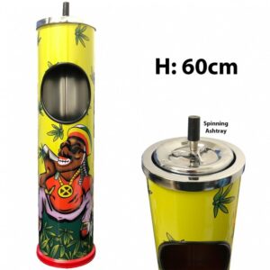 SPINNING GRAPHIC ASHTRAY TIN 60CM