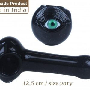 3G Peanut Glass Dry Pipe With Eye 12.5cm