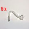 5 x Mini Bubbler Glass Pipe