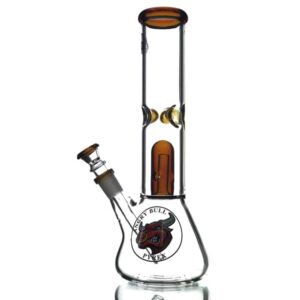 Agung Angry Bull Percolator Full Glass Bong Amber 29cm