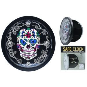 Candy Skull Safe Clock