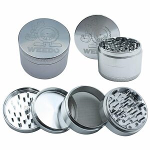 Weedo High Grade Laser Cut 4pc Grinder