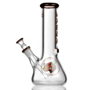 Agung Angry Bull Small Beaker Slider Bong Amber 25cm