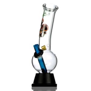 Agung Sturdy Decal Medium Glass Bong 26cm