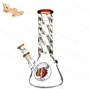 Agung Spiral Beaker Small 25cm Amber