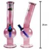 MWP Pink All Glass Bent Bubble 25cm