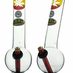 XLarge Glass Bonza Bubble Rasta Leaf 37cm