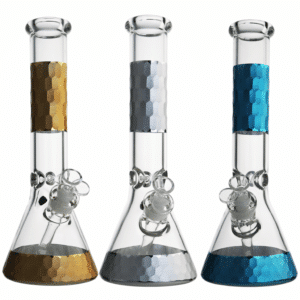 3D Honeycomb Glass Beaker waterpipe 7mm