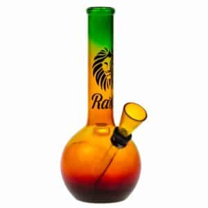 Buy Rasta Lion Colored Glass Mini Bubble Base Bong in australia