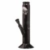 Buy Schwarz Art Black Glass Straight Cylinder Bong in australia