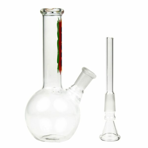 Buy Rasta Flag Glass Mini Bubble Base Bong in australia