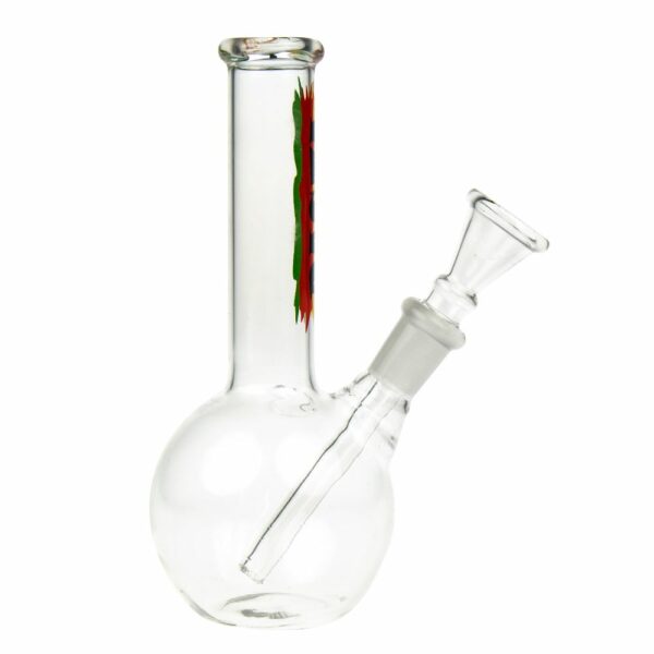 Buy Rasta Flag Glass Mini Bubble Base Bong in australia