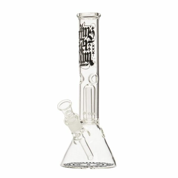 Buy Amsterdam Glass Clear Beaker Base Dome Perc Ice Bong in australia