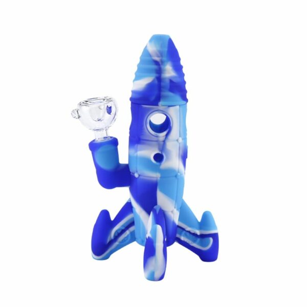 Buy Cloud 8 Rocket Ship Silicone & Glass Water Pipe in australia