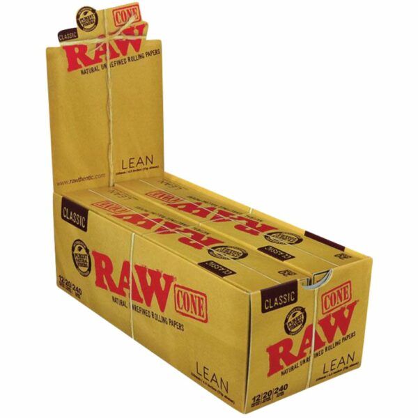 Buy RAW Classic Lean Cones (20pcs) - 12 Pack in australia