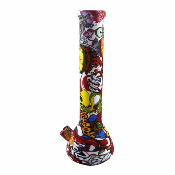 Buy Cloud 8 Artistic Paint Silicone Beaker Bong in australia