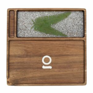 Buy ONGROK Natural Acacia Wood Rolling Tray in australia