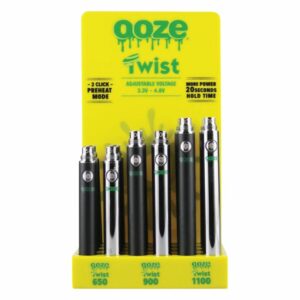 Buy Ooze Twist Variable Voltage Battery - 24 Piece Bulk Display in australia