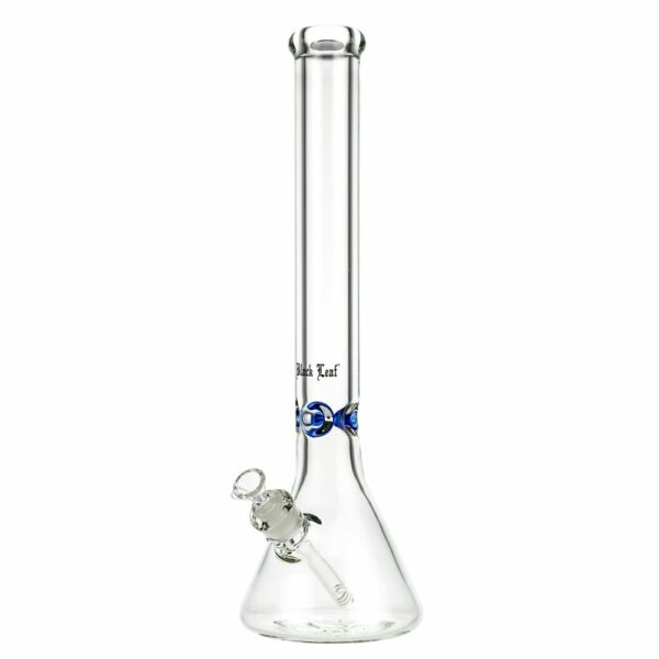 Buy Black Leaf Glass Beaker Base Ice Bong | 9mm in australia