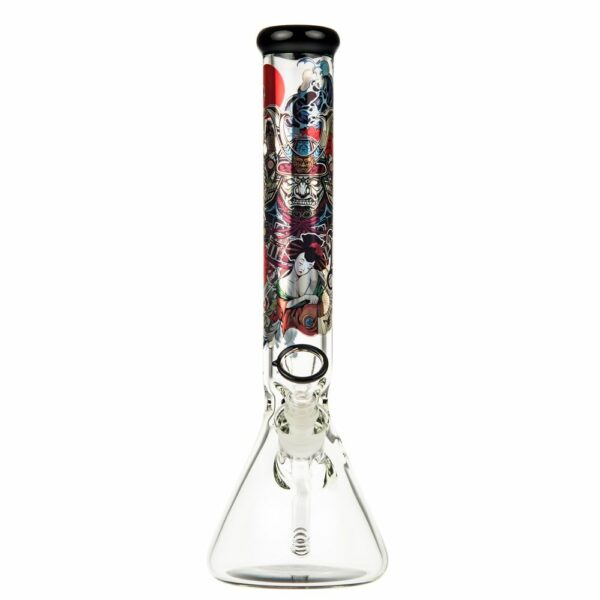 Buy Black Leaf Ronin and Geisha Beaker Ice Bong Box Set in australia