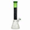 Buy Blaze Glass Frosted Beaker Bong with Black and Green Tube in australia