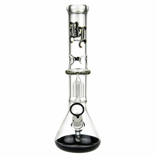 Buy Black Leaf Beaker Base Ice Bong with 4-arm Tree Perc in australia