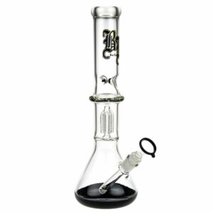 Buy Black Leaf Beaker Base Ice Bong with 4-arm Tree Perc in australia