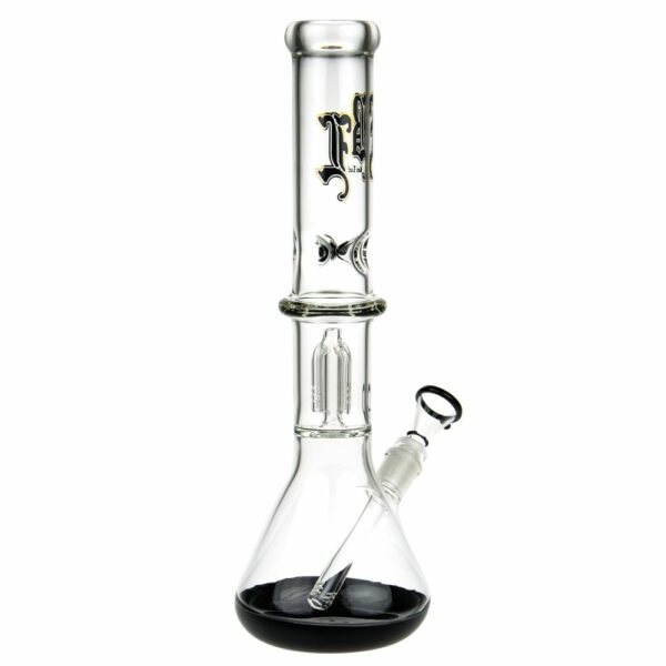 Buy Black Leaf Beaker Base Ice Bong with 4-arm Tree Perc in australia