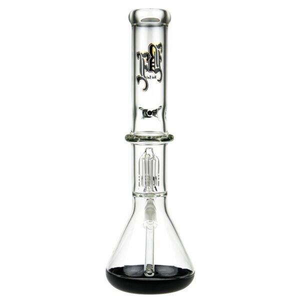 Buy Black Leaf Beaker Base Ice Bong with 4-arm Tree Perc in australia