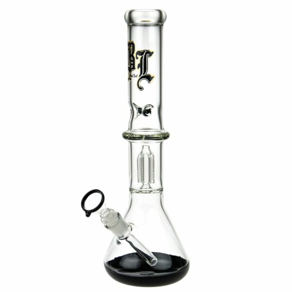 Buy Black Leaf Beaker Base Ice Bong with 4-arm Tree Perc in australia