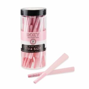 Buy Rozy Pink 1 ¼ Size Pre-Rolled Cones | 50 Pack in australia