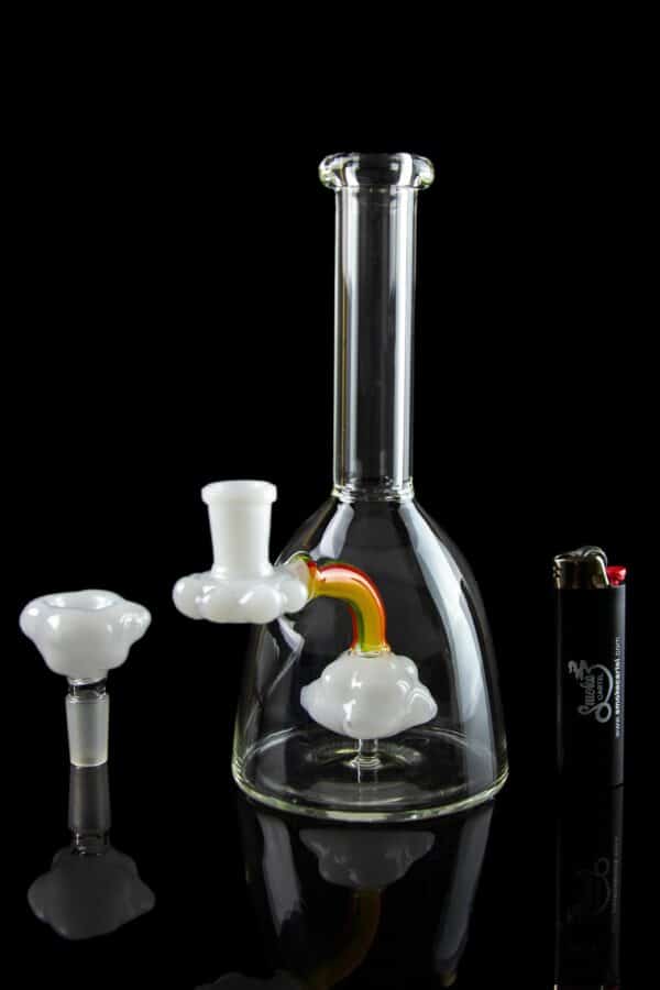 Buy "Taste the Rainbow" Rainbow Cloud Beaker Bong in australia