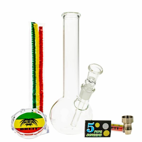 Buy Breit Mini Bubble Base Bong Set with Metal Pipe in Case in australia