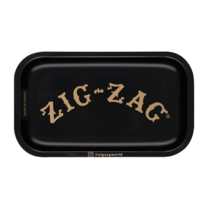 Buy Zig Zag Small Metal Black Rolling Tray in australia