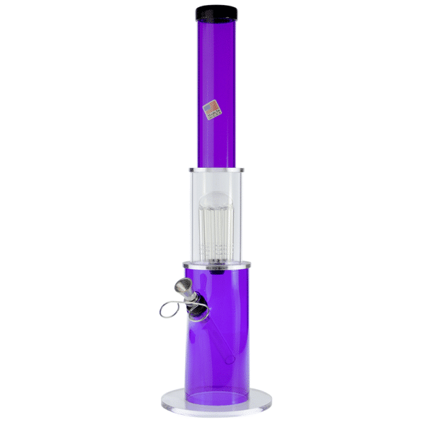 Buy Acrylic Bong with Glass Tree Perc and Metal Bowl in australia