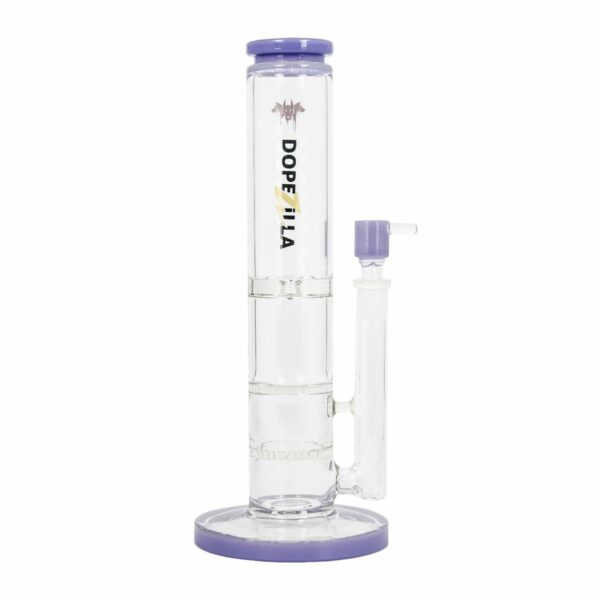 Buy Dopezilla Cerberus Straight Double HoneyComb Ice Bong | 12 Inch in australia