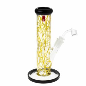 Buy Famous Brandz Contact Straight Glass Dab Rig with Ice Notches| 10 Inch in australia