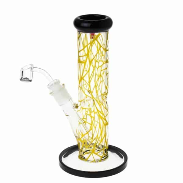 Buy Famous Brandz Contact Straight Glass Dab Rig with Ice Notches| 10 Inch in australia