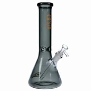 Buy Glasscity Limited Edition Glass Beaker Ice Bong | Black | Small in australia