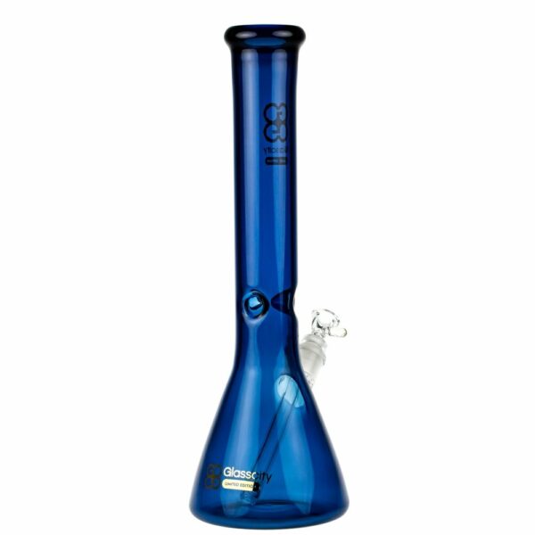 Buy Glasscity Limited Edition Beaker Ice Bong | Cobalt Blue in australia