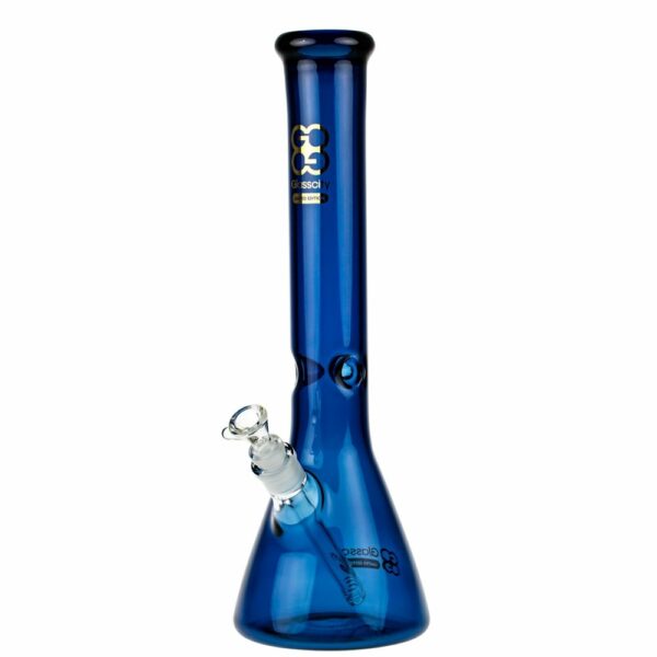 Buy Glasscity Limited Edition Beaker Ice Bong | Cobalt Blue in australia