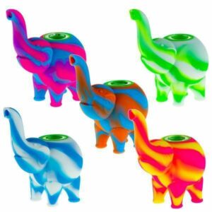 Buy Silicone Mini Elephant Hand Pipe in australia