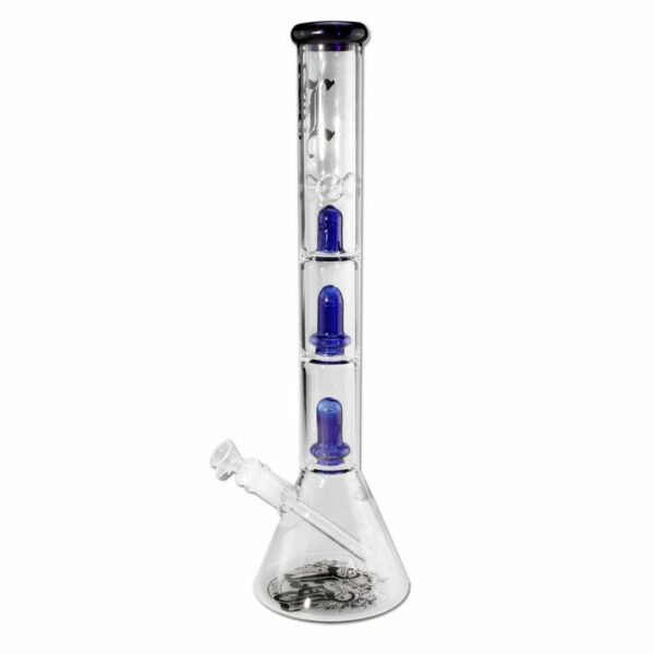 Buy Black Leaf Beaker Ice Bong with Double Ufo Perc in australia