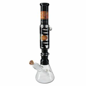 Buy Blaze Glass - Complete Mix and Match Kit - Liquid Cooling Spiral Bong - Black and Orange in australia