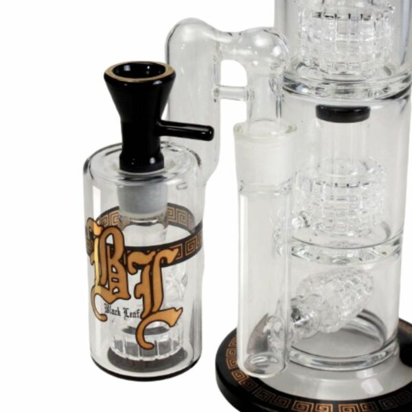 Buy Black Leaf Triple Drum Percolator Bong with Ash Catcher in australia