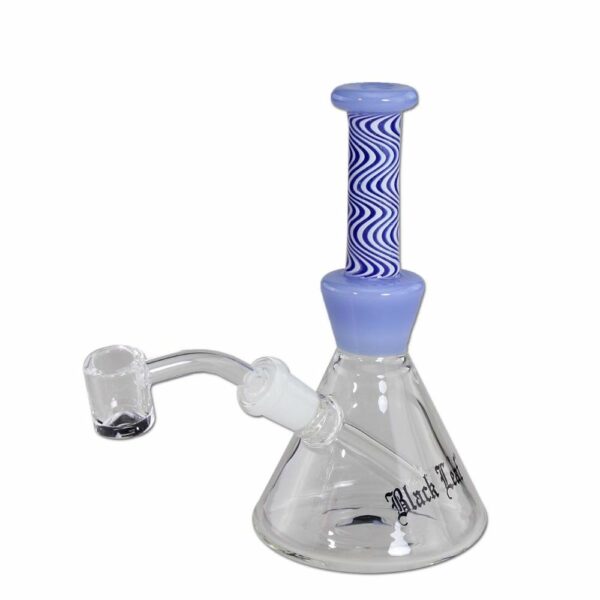 Buy Black Leaf Colored Wavy Dab Rig in australia