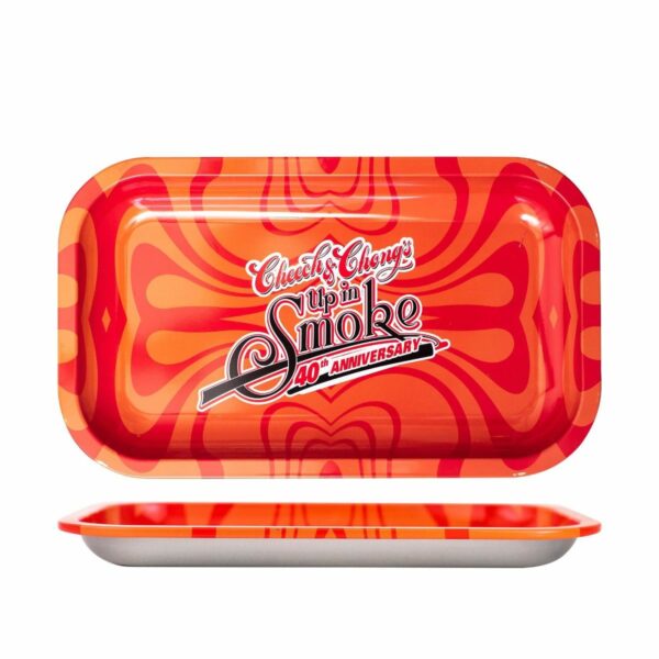 Buy Cheech & Chong’s 40th Anniversary Aluminum Rolling Tray | Red in australia