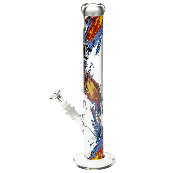 Buy Black Leaf Flames Glass Bong in australia