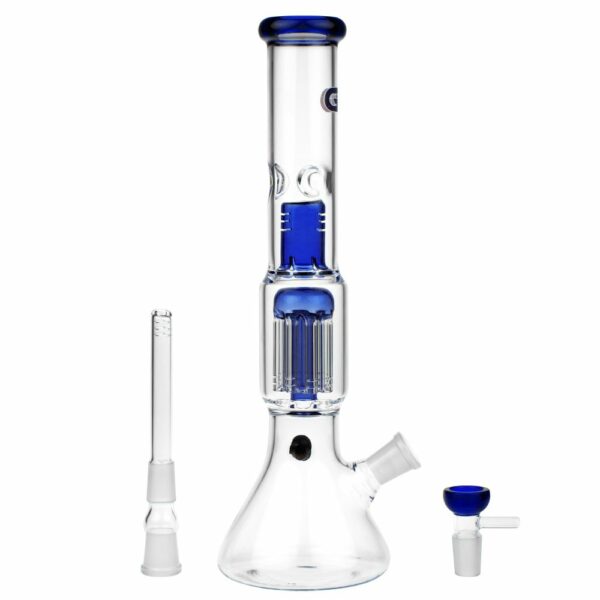 Buy Grace Glass 8-arm Tree Perc Beaker Base Glass Ice Bong | Blue in australia