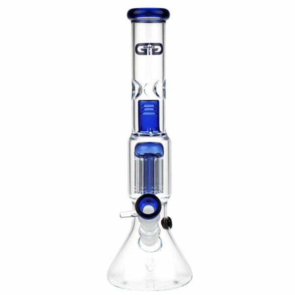 Buy Grace Glass 8-arm Tree Perc Beaker Base Glass Ice Bong | Blue in australia